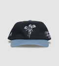 Angel Spirit Unstructured Snapback // Black & Cloud Blue