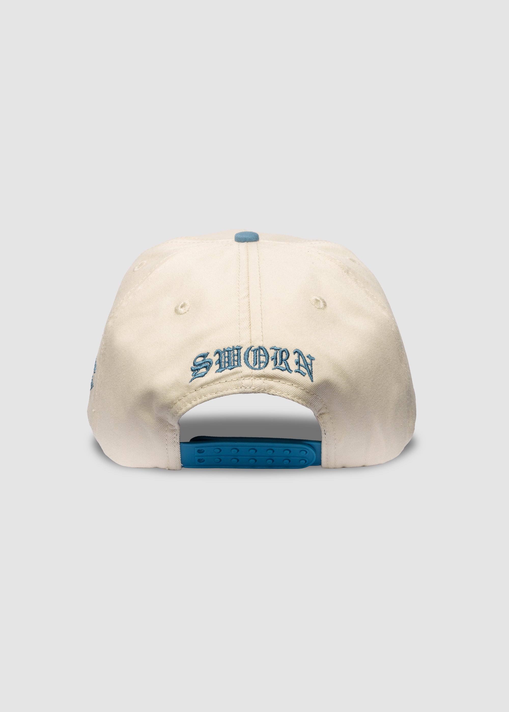 Angel Spirit Unstructured Snapback // Natural & Cloud Blue