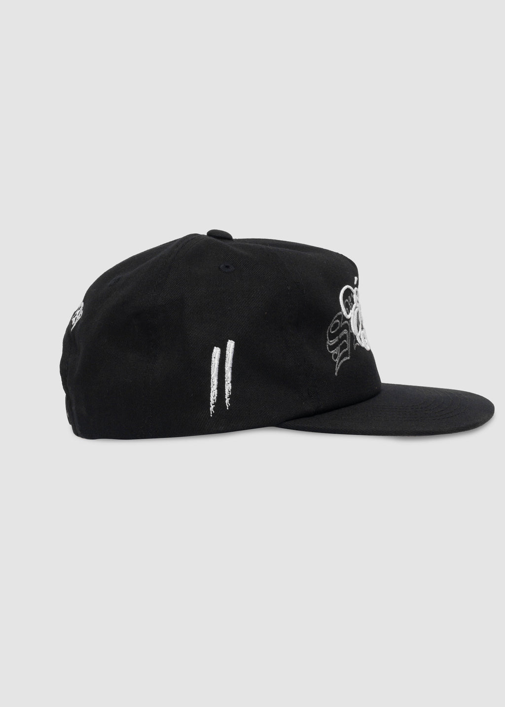 Échale Ganas Unstructured Snapback // Black