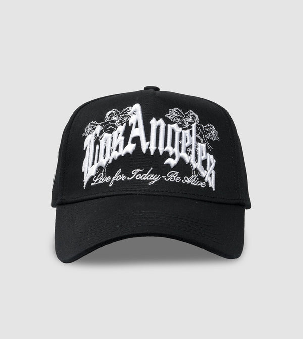 Hometown A-Frame Snapback // Black