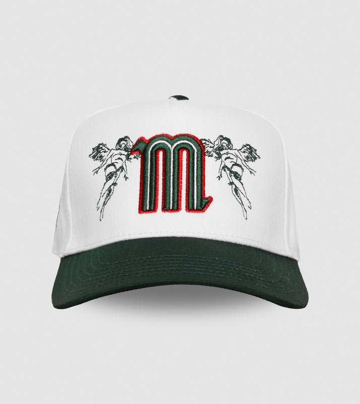 El Tri A-Frame Snapback // White & Green
