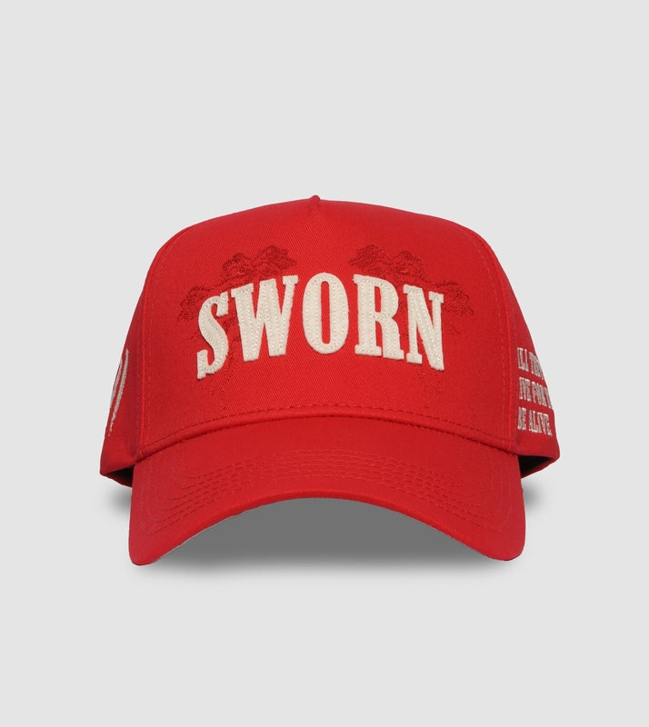 Oath A-Frame Snapback // Red