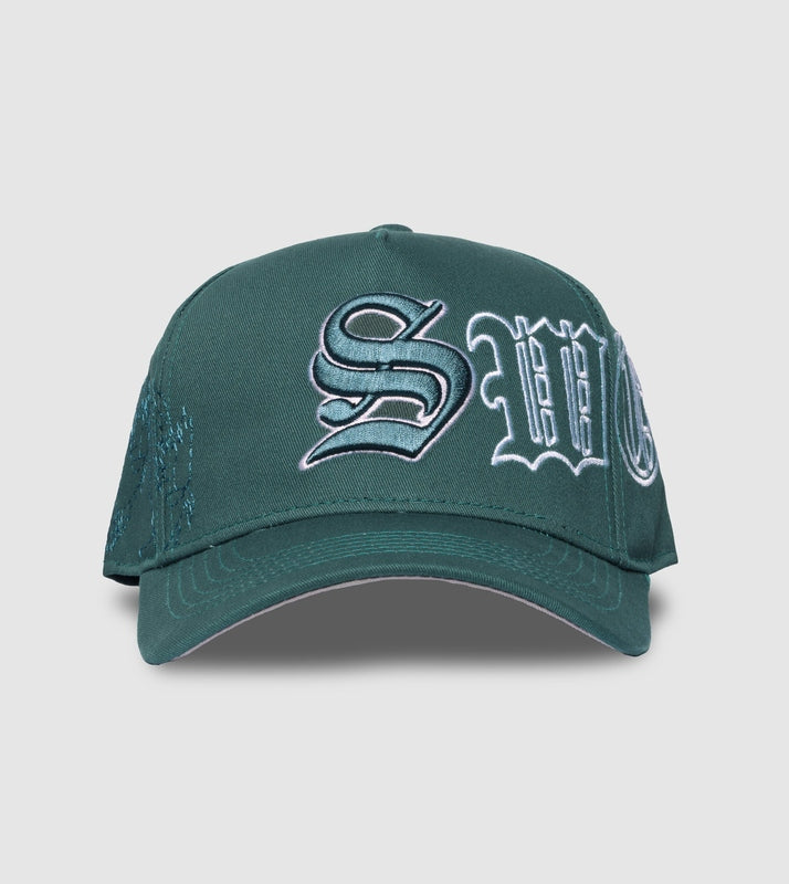 Outline Poetry A-Frame Snapback // Dark Teal