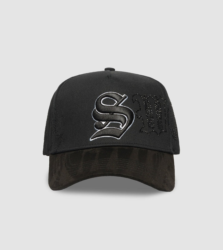 Outline Crystals A-Frame Snapback // Midnight