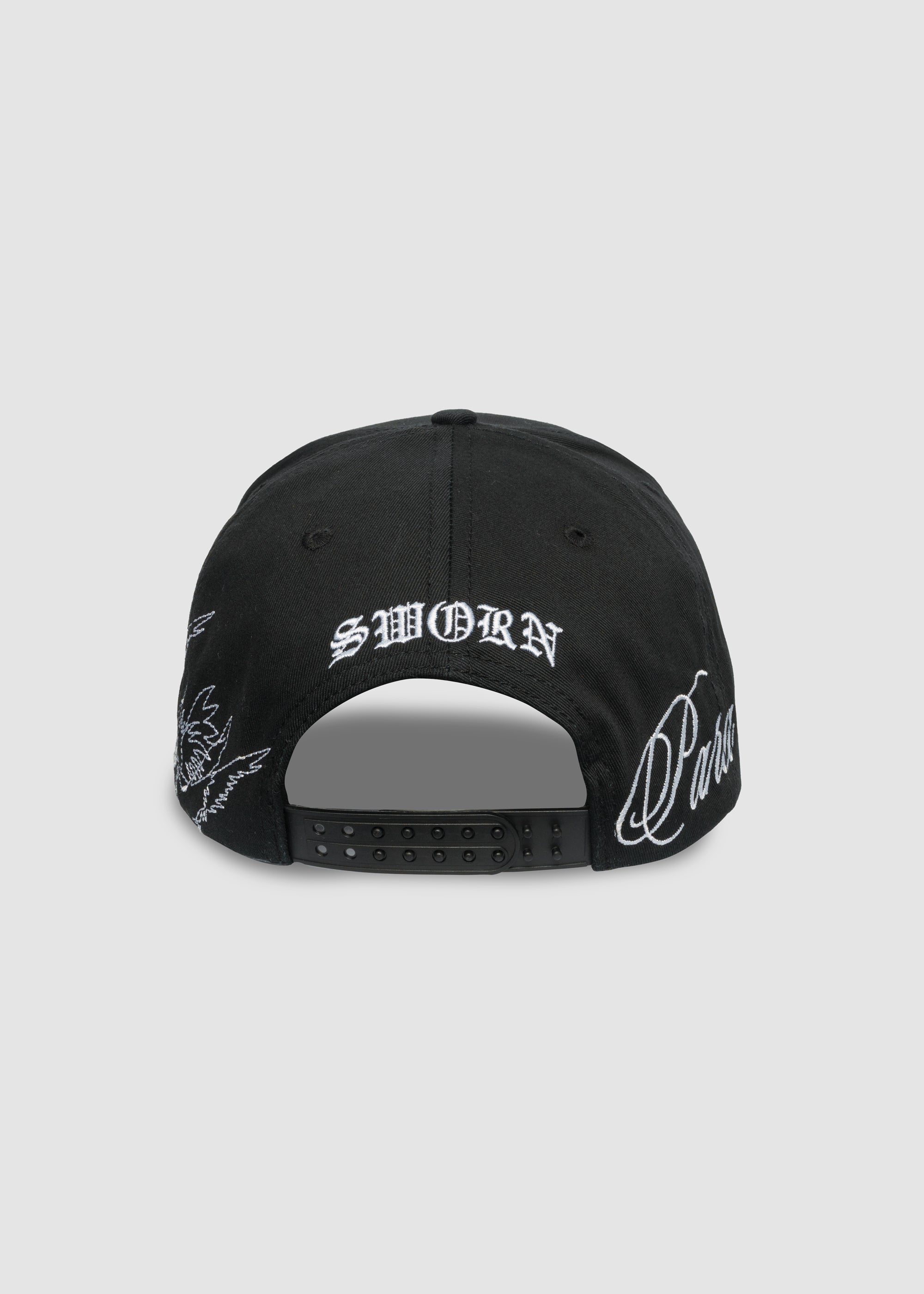Poetry A-Frame Snapback // Black