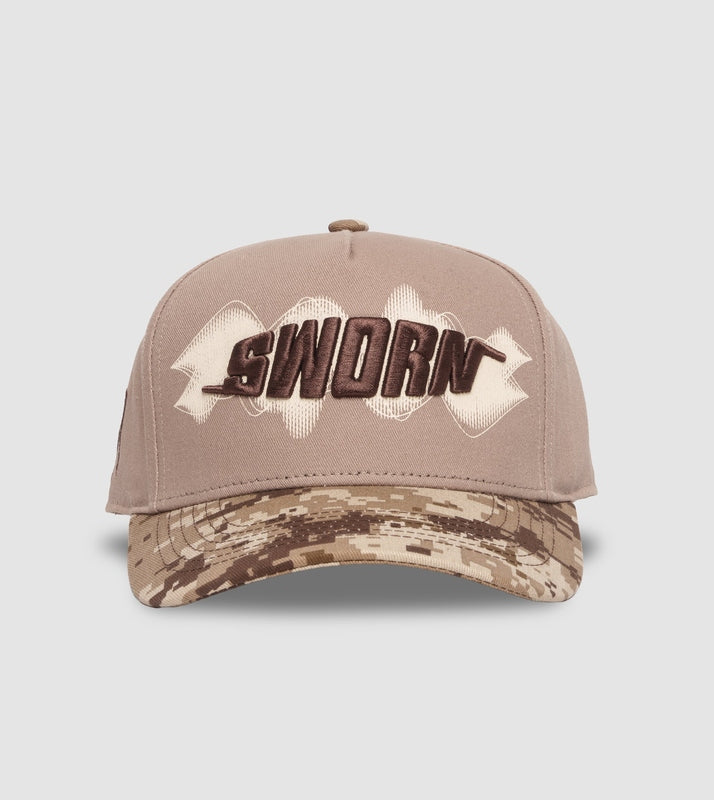 Crowngrad Sound A-Frame Snapback // Desert Camo