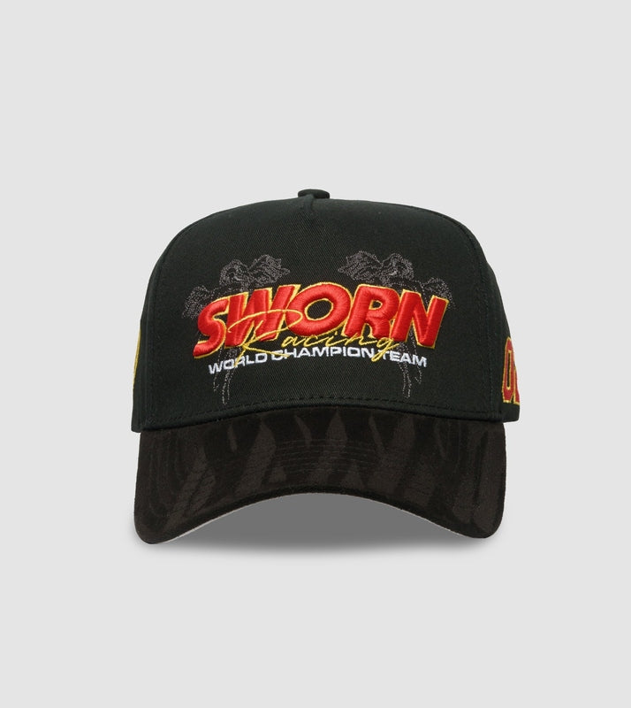 Crowngrad Racing A-Frame Snapback // Black