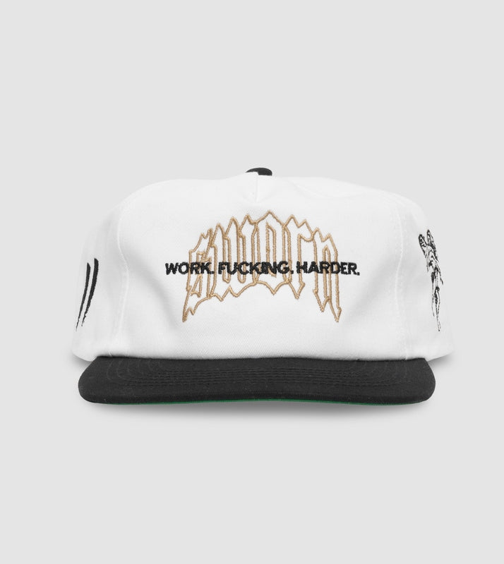 WFH Unstructured Snapback // White/Black